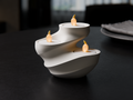 Swirl LED Tea Light Holder – Elegant Illumination for Your Space
