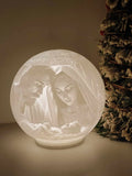 Christmas Lithophane – Nativity Scene with a Beautiful Moon