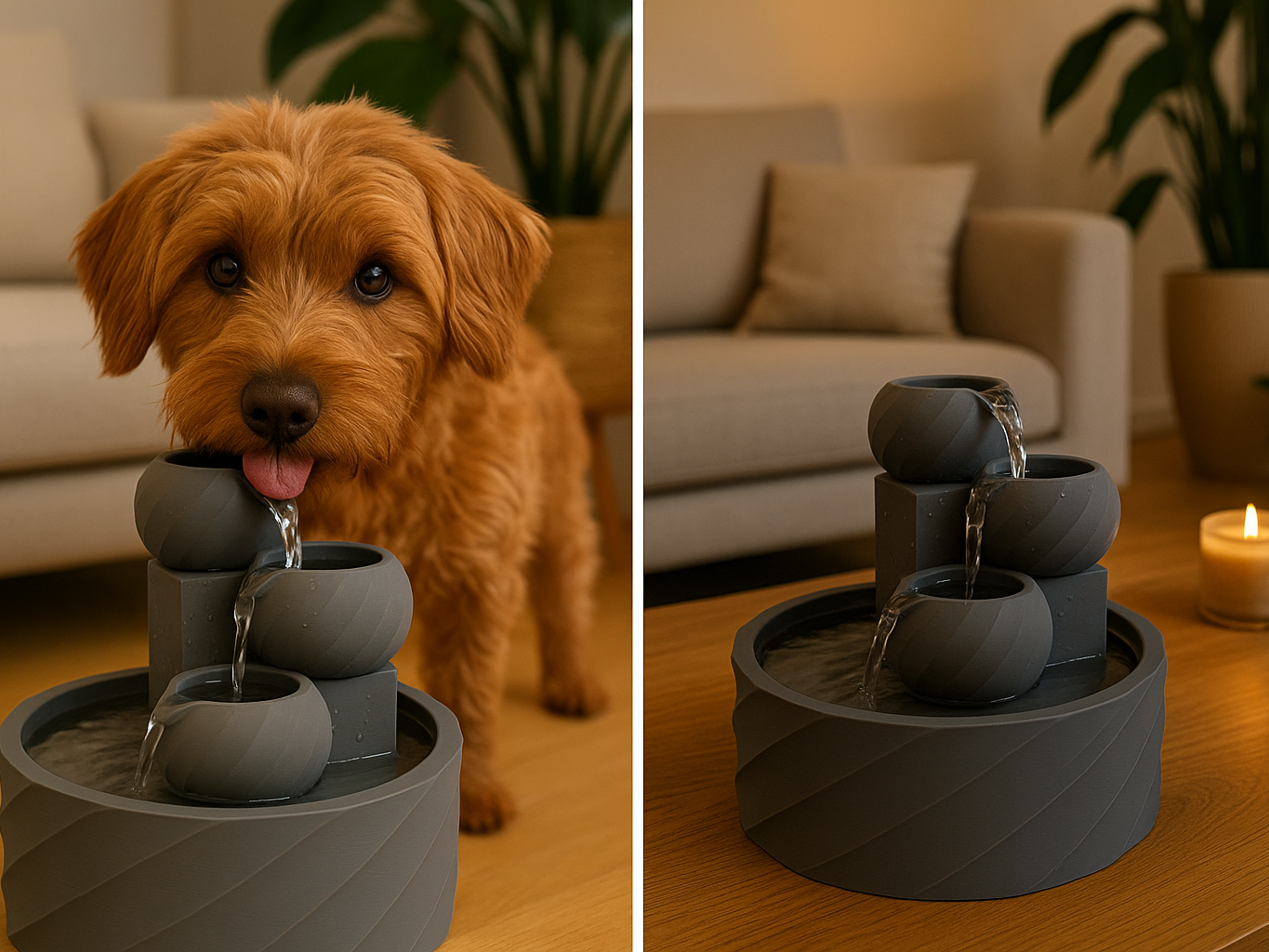 Pet Drinking Fountain & Decorative Water Feature