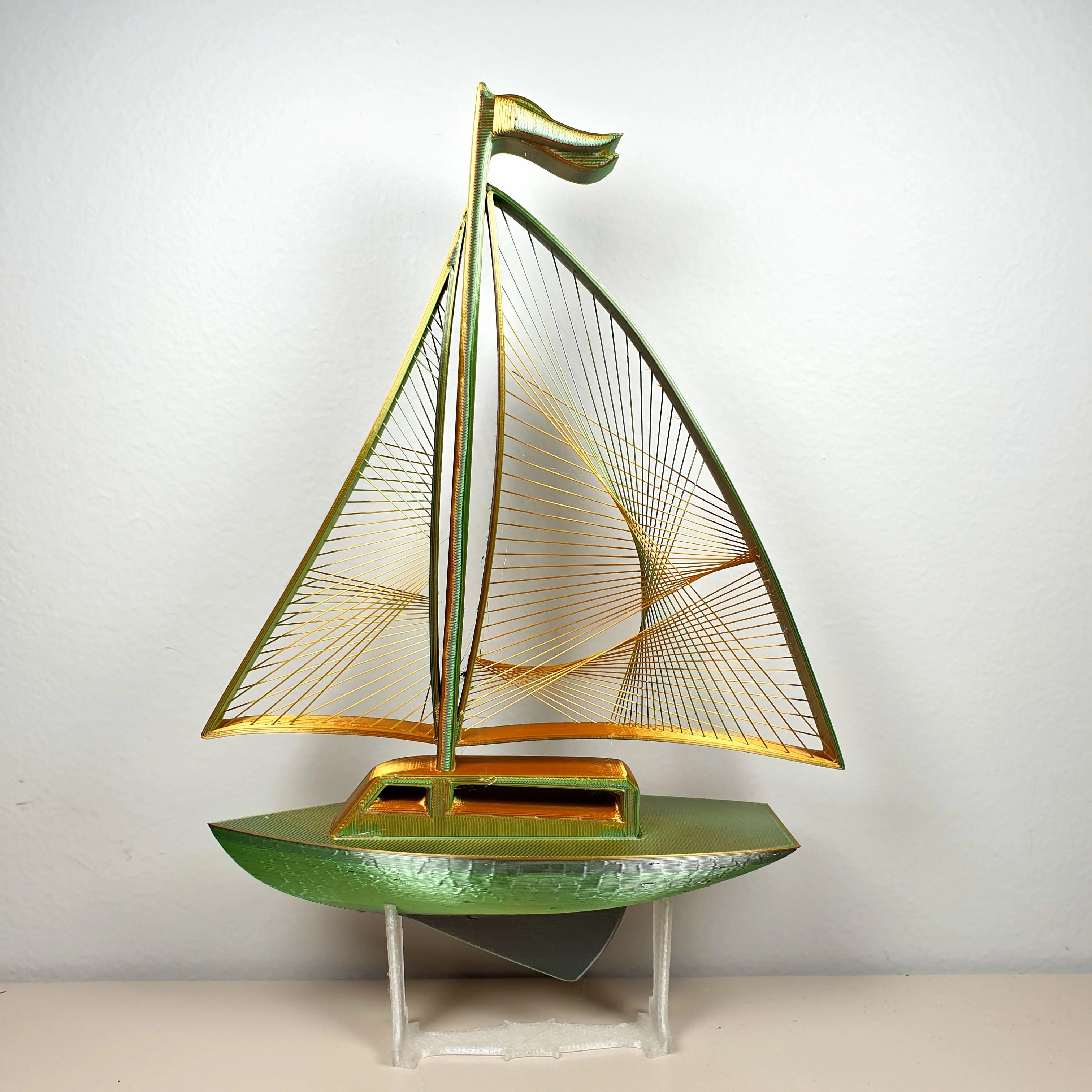 Sailboat Decorative Model – A Serene Coastal Accent for Your Home