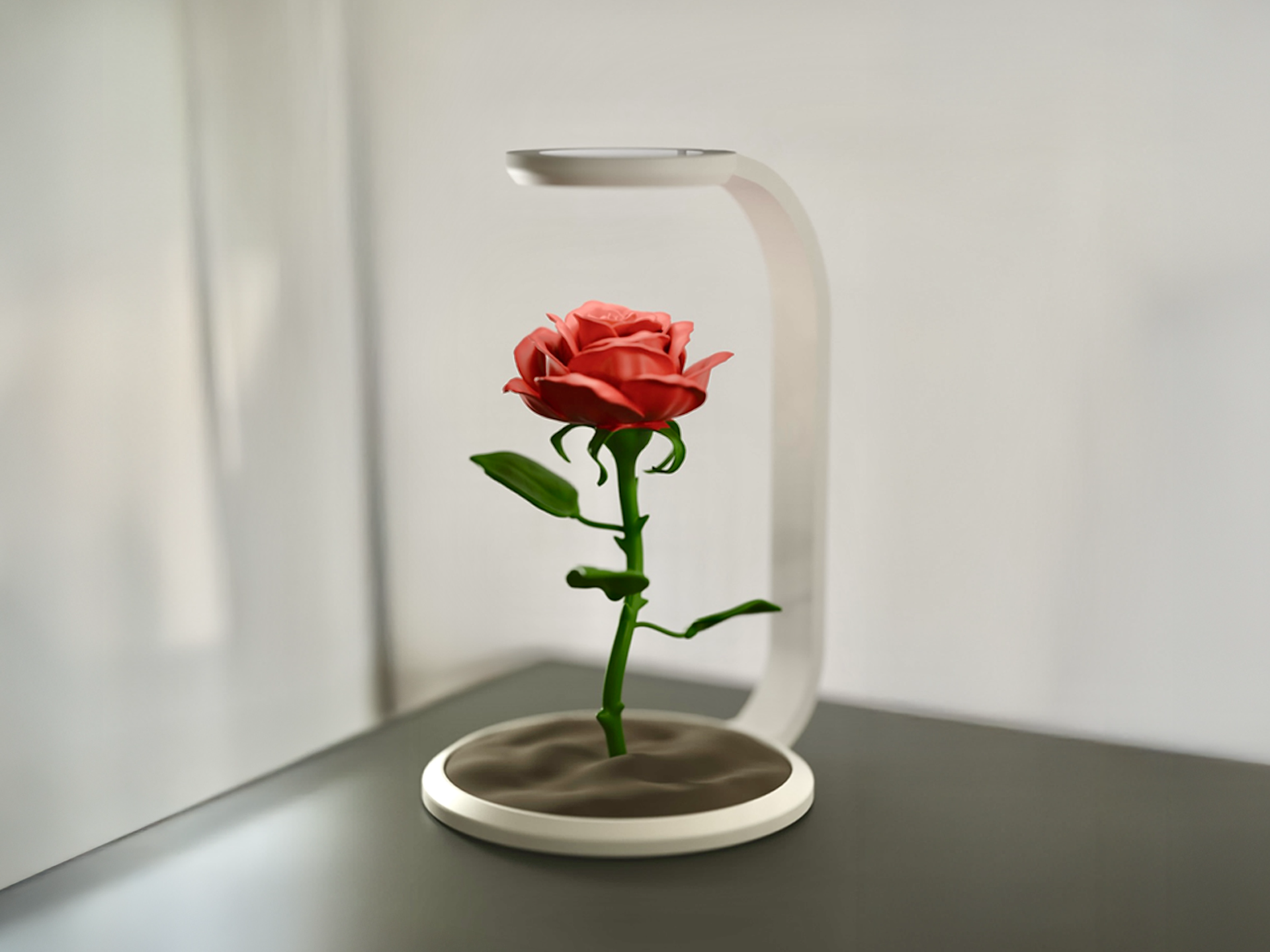 Rose Lamp (with LED Lamp Kit) – A Romantic Touch of Magic