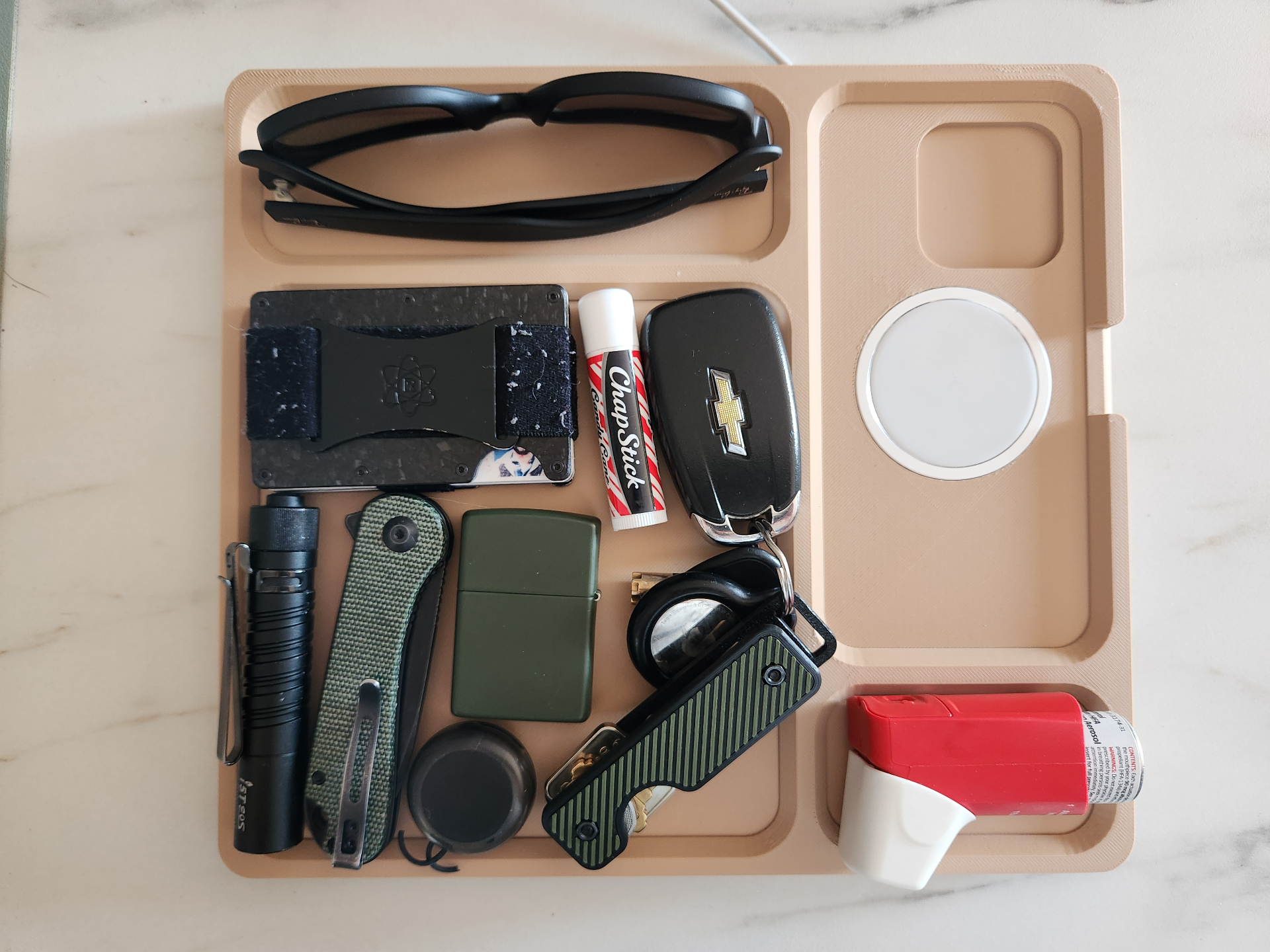 EDC Organizer Tray with Wireless Charger
