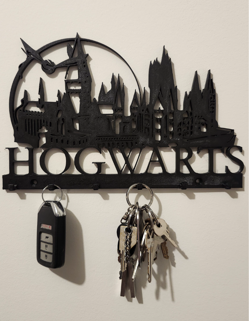 Hogwarts Wall Key Holder – Wizard-Themed Entryway Organizer