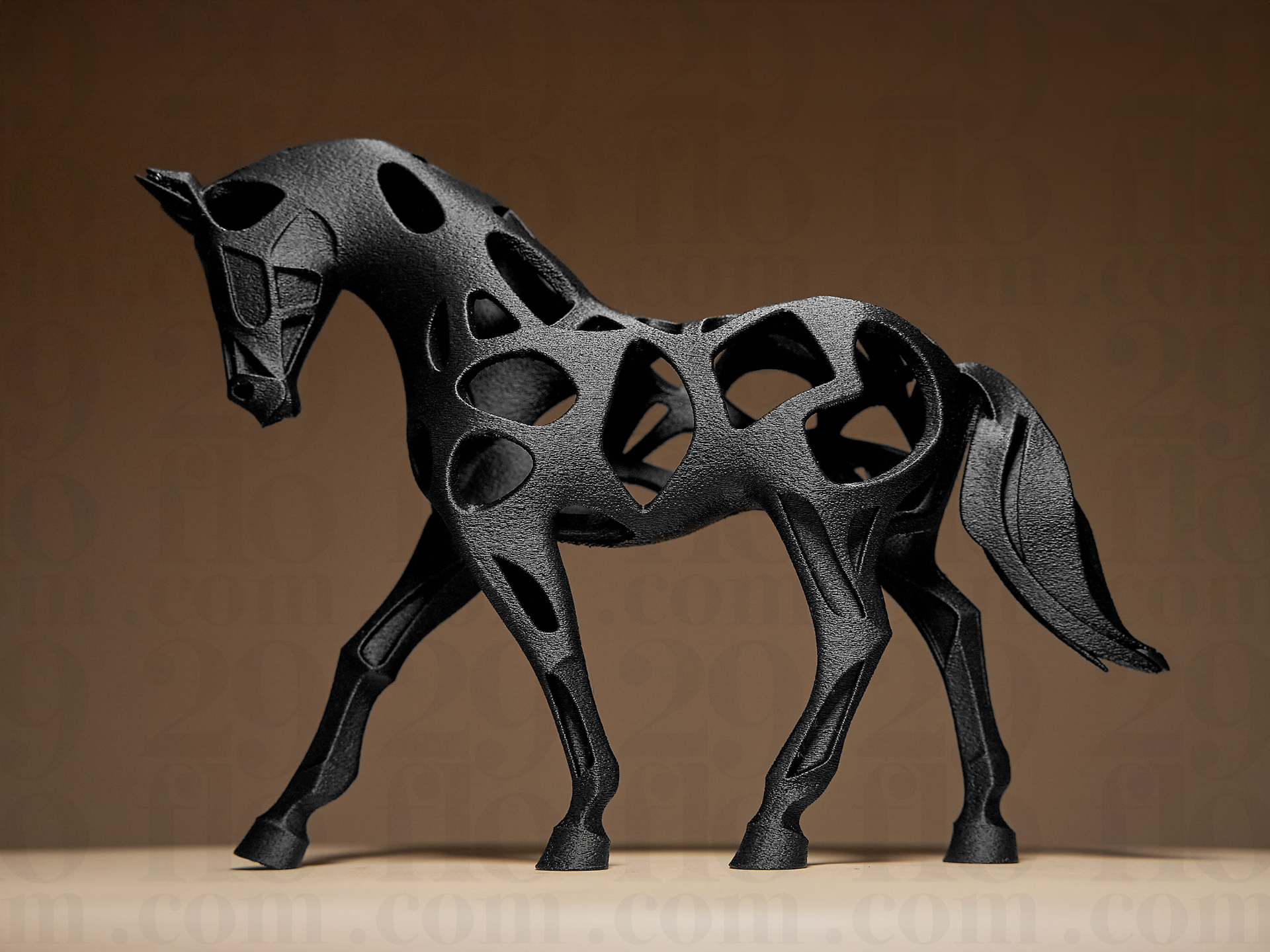 Hollow Horse Sculpture – Modern Abstract Animal Art Decor