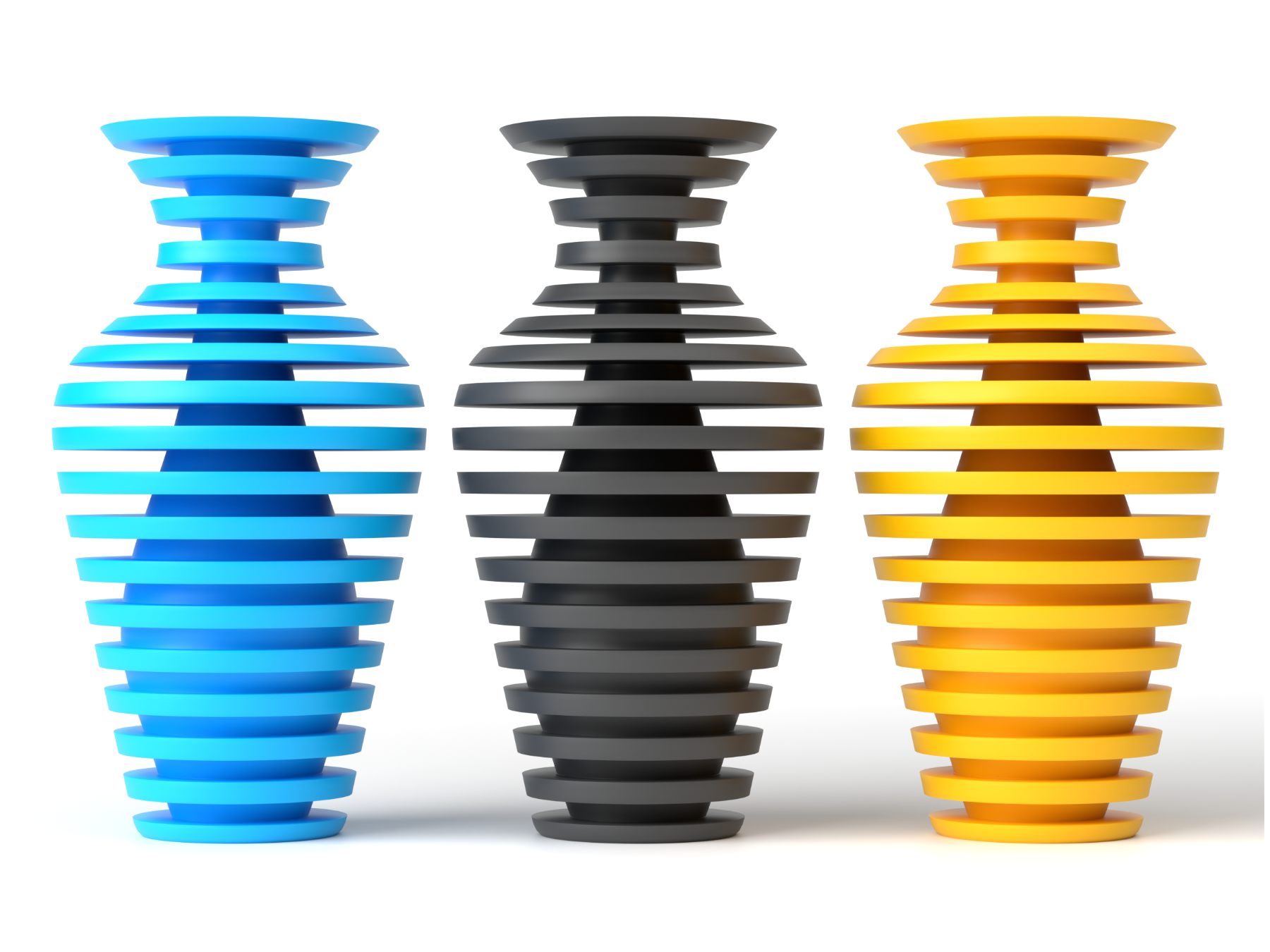 Illusion Layered Vase – Modern Geometric Home Decor
