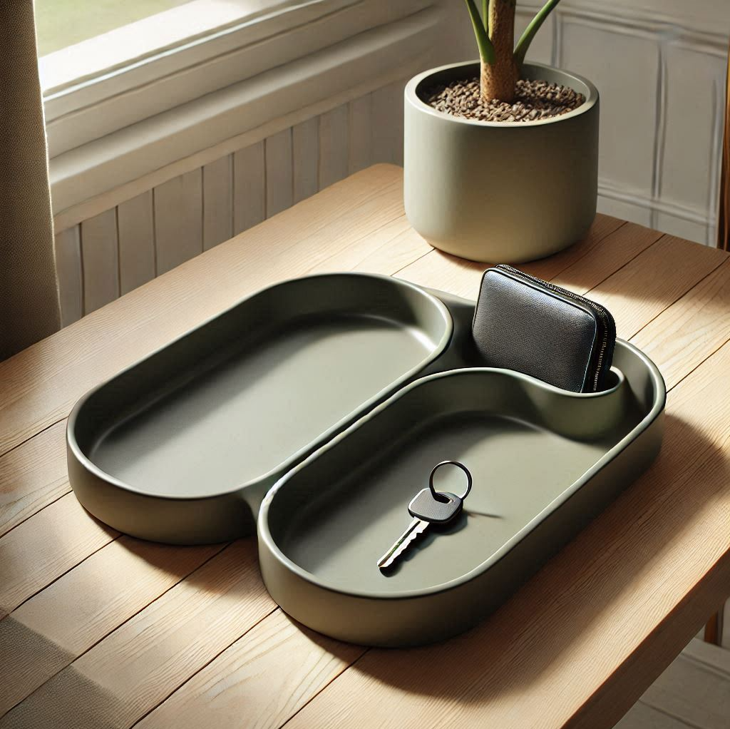 Minimalist EDC Organizer Tray – Modern Desk & Entryway Storage