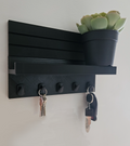 Modern Modular Wall Key Holder with Shelf – Entryway Organizer
