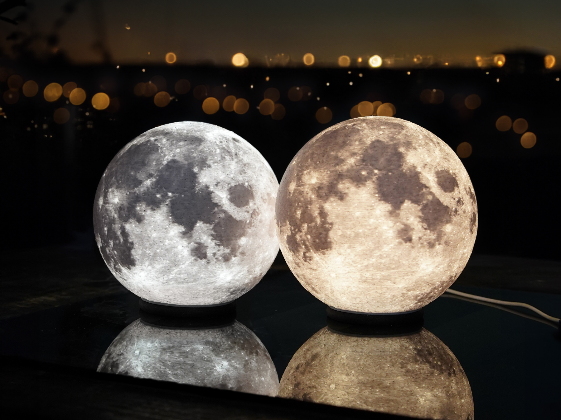 Moon LED Lamp – Realistic Lunar Night Light Decor