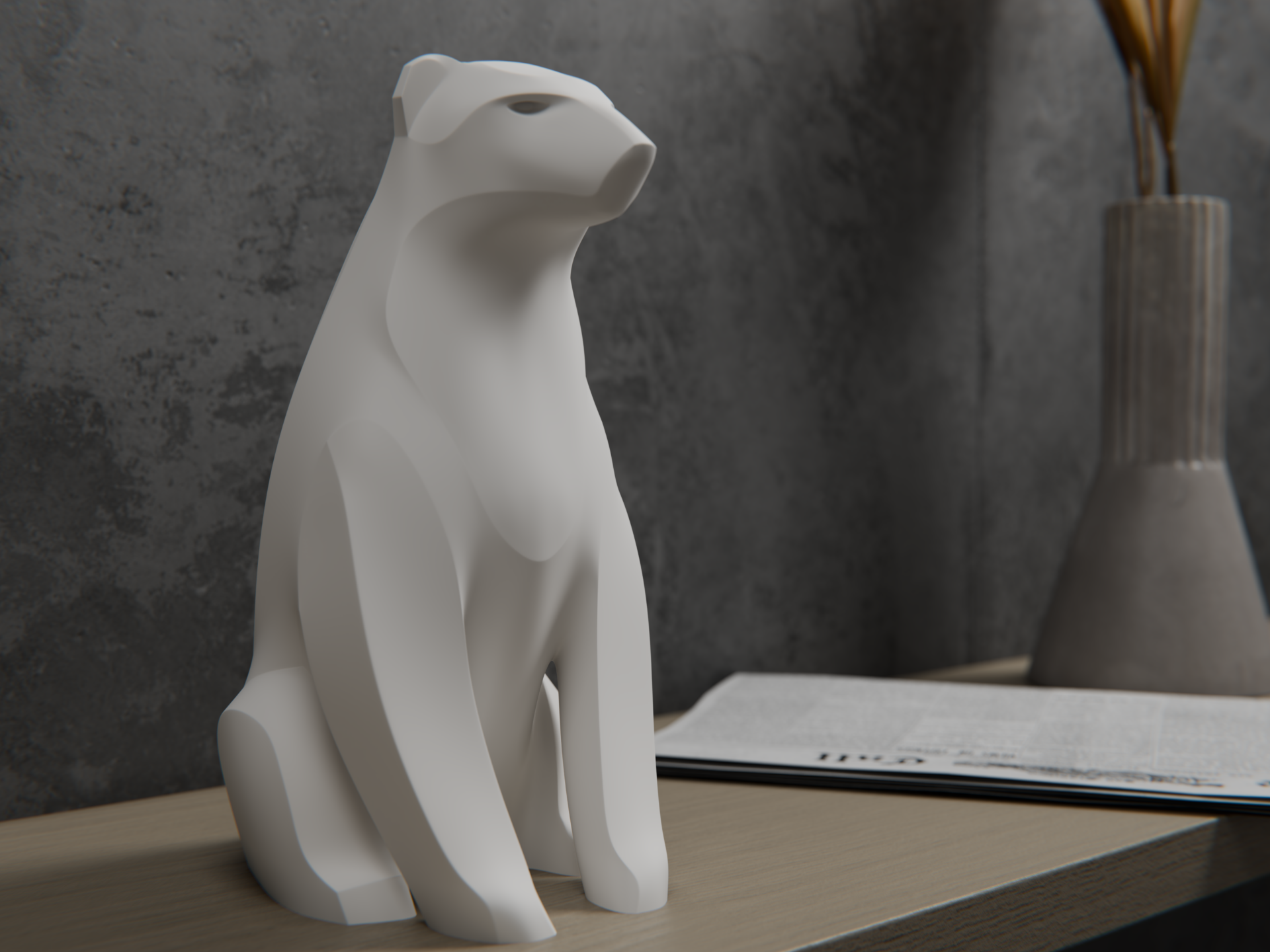 Polar Bear Sculpture – A Powerful Reflection of Nature’s Duality